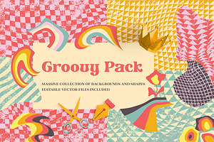 Groovy Pack - Backgrounds And Shapes