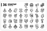 3,600 Icons x3 Styles, an Outline Icon by monkik (Thumbnail 266 of 299)