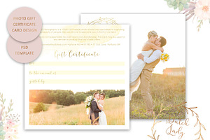 PSD Photo Gift Card Template 48