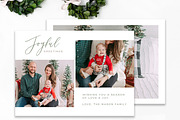 Photoshop Christmas Card Template, a Card Template by Sweet Little Muse (Thumbnail 2 of 3)