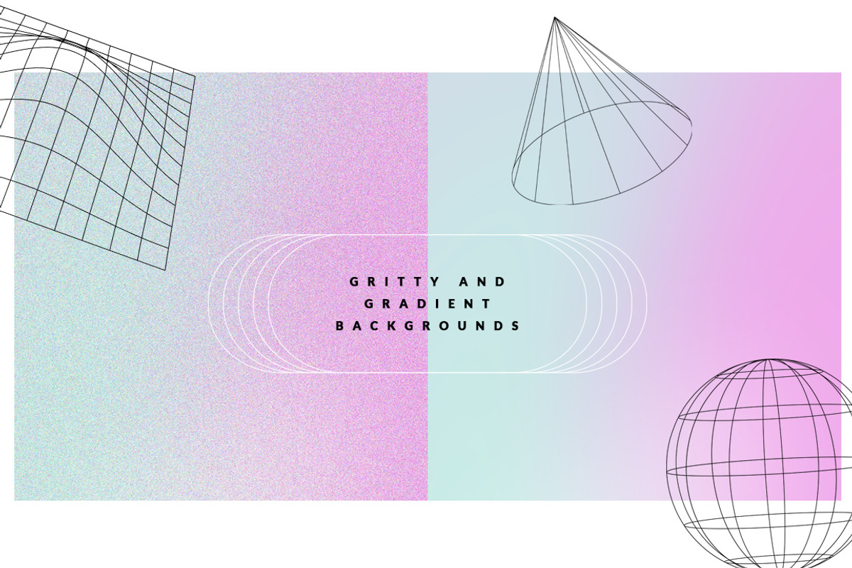 Retro Gradient bg's& Liquid Elements, an Object Graphic by CreativeFolks (Photo 4 of 13)