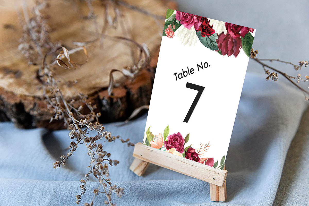 Canva Table Card Template, an Invitation Template by ShineOnWedding (Photo 2 of 11)