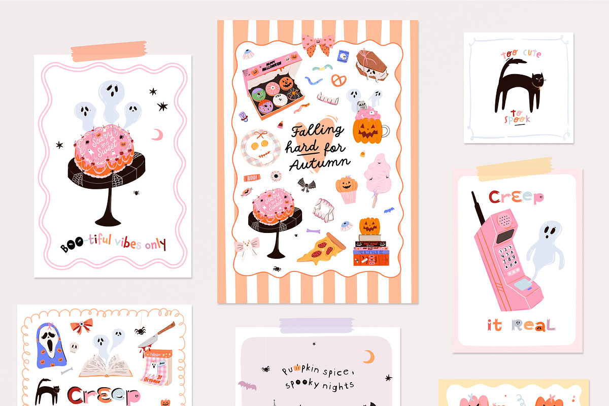 Cute Spooky Halloween Clipart Bundle, an Object Graphic by Ruslana Lubenets (Photo 13 of 21)