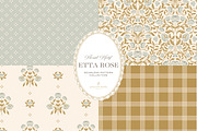 Vintage Sage Floral Print Patterns, a Pattern Graphic by Eclectic Anthology (Thumbnail 2 of 14)