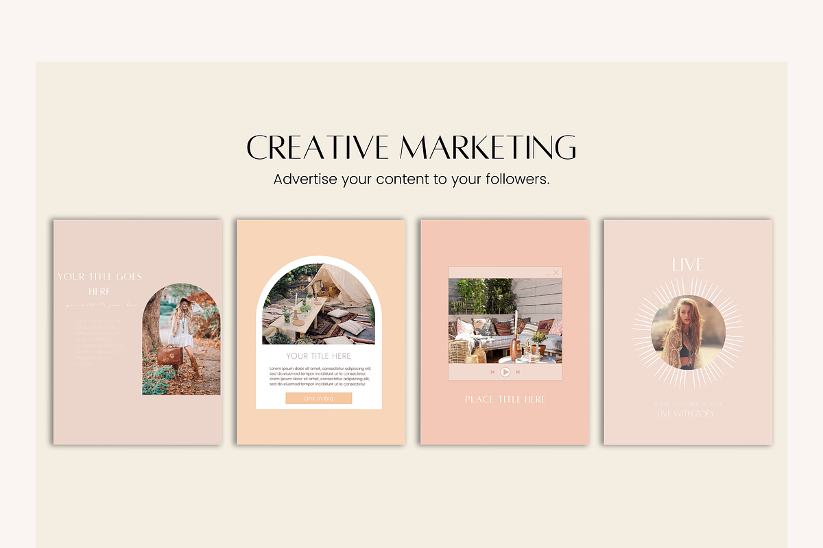Instagram Template BUNDLE, a Social Media Template by Templits (Photo 4 of 8)