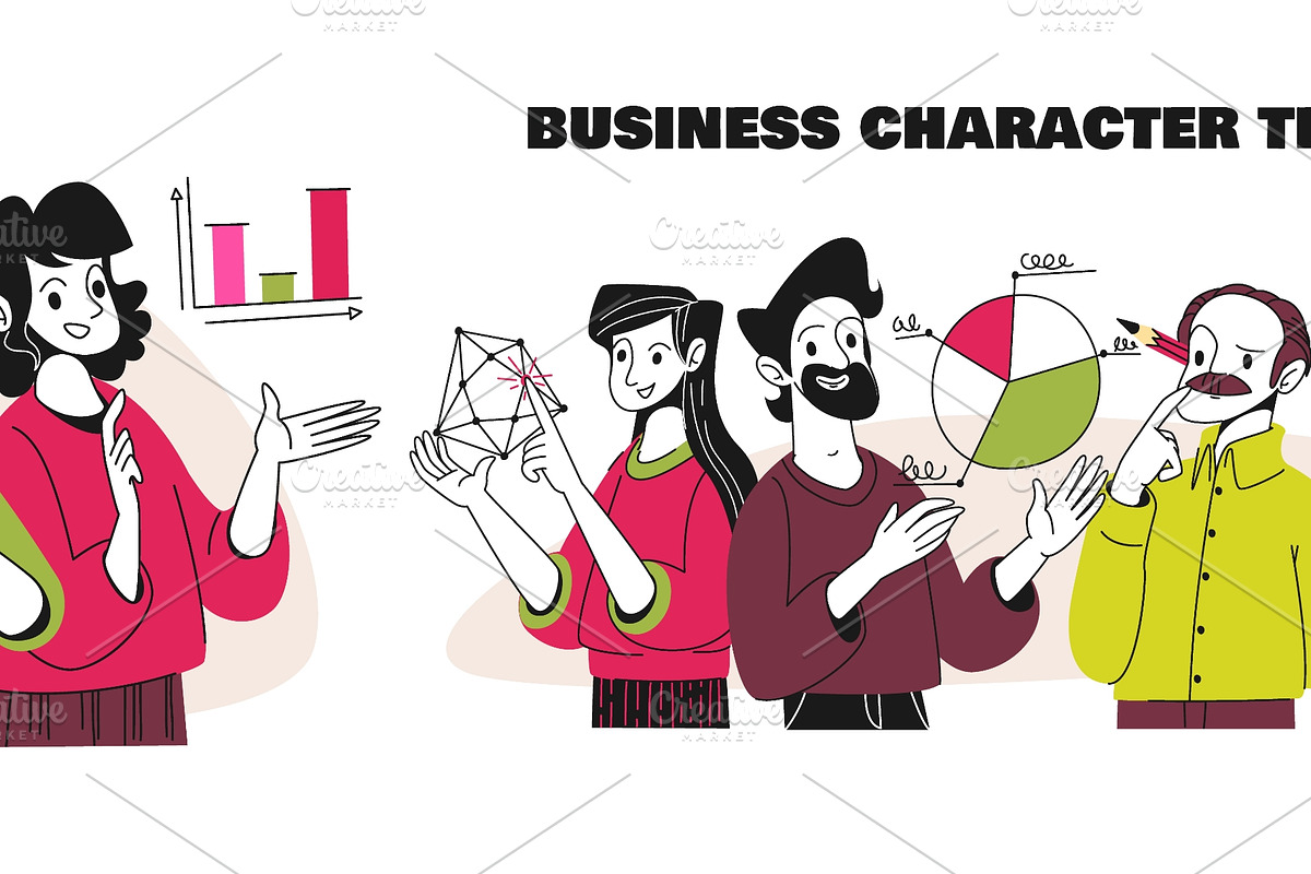 Business teamwork vector icons. Team, a Person Illustration by art PVP ...