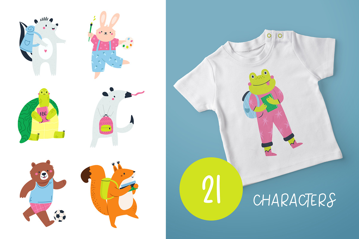 Little Scholar: Cute Animal Clipart, an Animal Illustration by danceyourlife (Photo 4 of 7)
