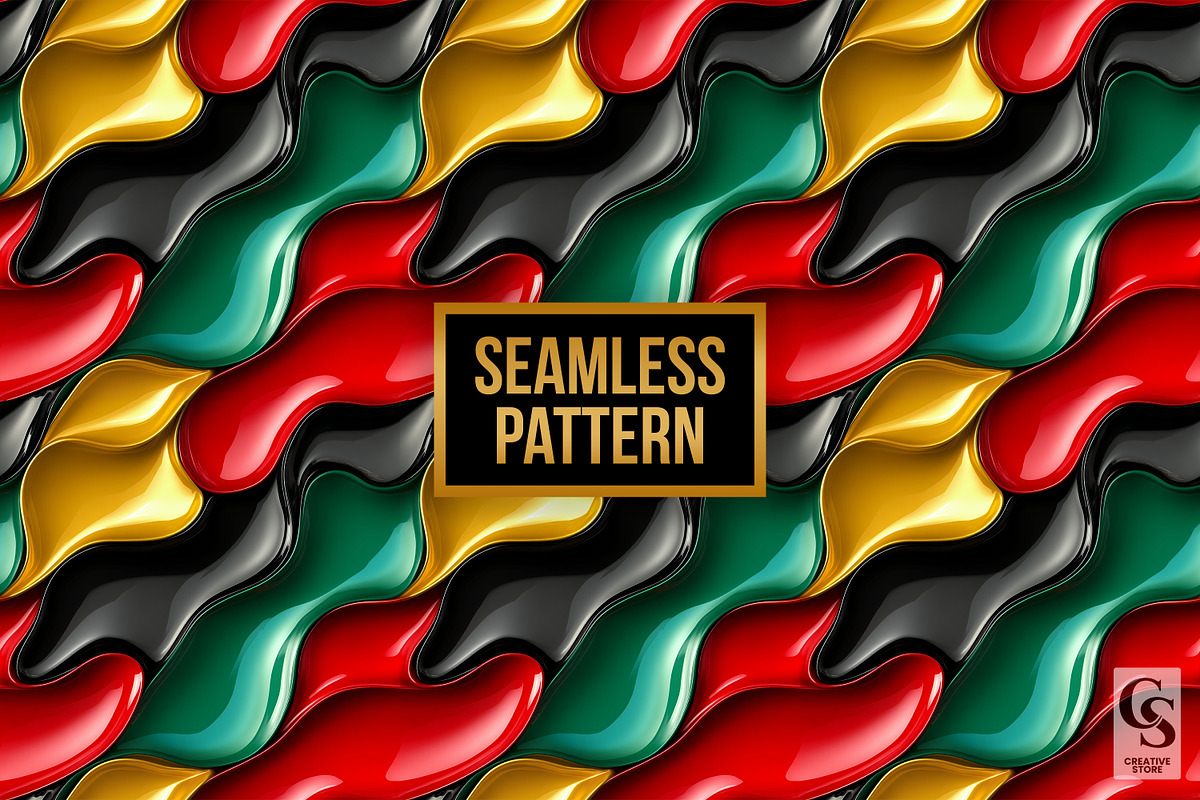 Black History Month 3D Foil Pattern, a Pattern Graphic by Creative Store (Photo 4 of 5)
