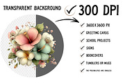 Tropical Whimsical Flowers Clipart, an Illustration by Craft Nest (Thumbnail 2 of 12)