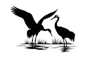 50 Heron Crane Silhouette Bundle, an Illustration by Amazin_art (Thumbnail 30 of 39)