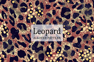 Modern Leopard Abstract Pattern