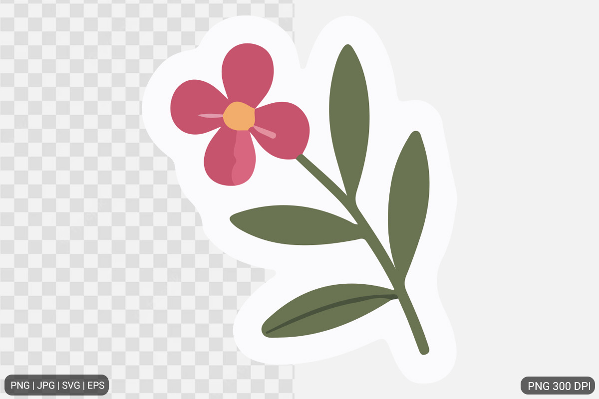 Cute Flower Sticker Design Bundle, an Illustration by Actual Pixel (Photo 26 of 26)