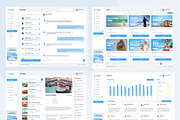Travelie - Travel Agency Dashboard, an UI Kit Template by peterdraw (Thumbnail 7 of 7)