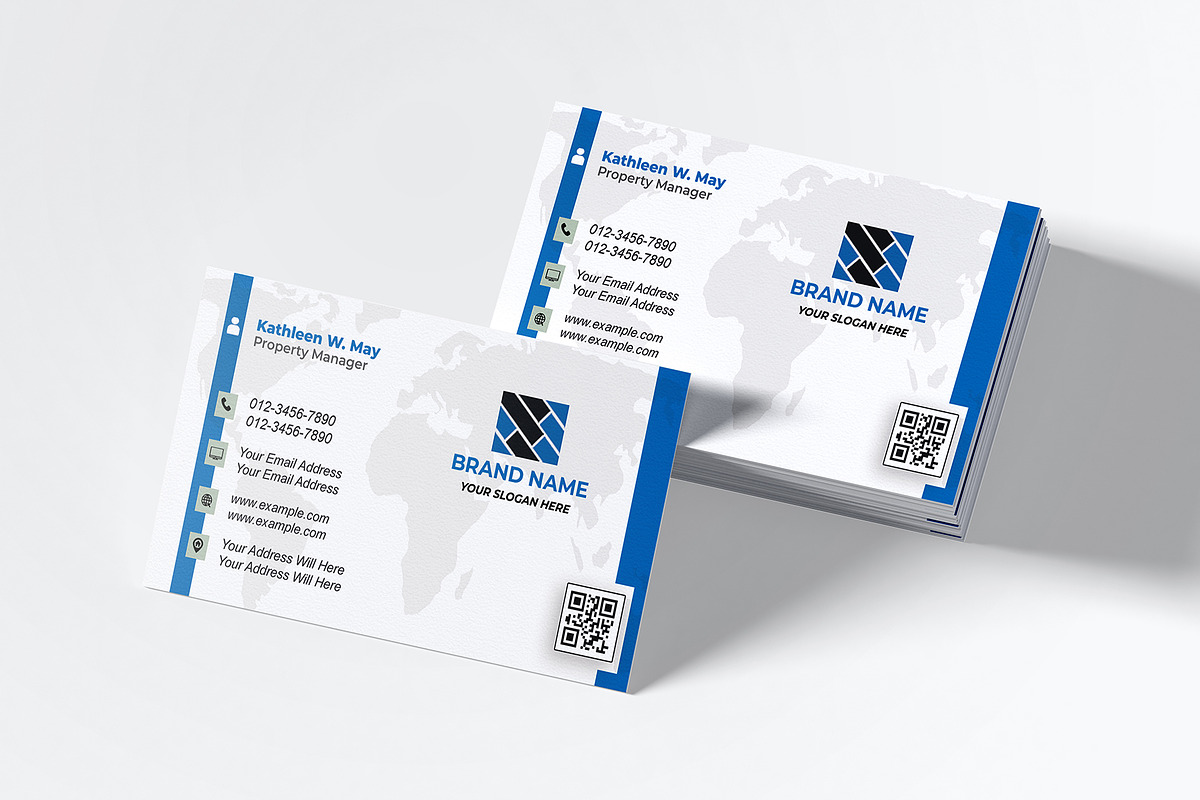 Editable Visiting Card PSD preview 2