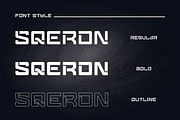 Sqeron - Sci-Fi Font, a Font by KURO (Thumbnail 3 of 5)