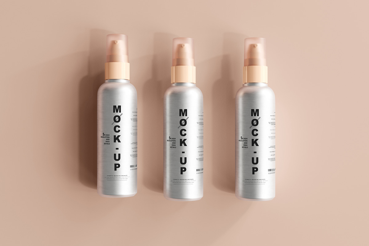 Aluminum Cosmetic Mockup Bundle, a Cups & Container Mockup by pmvch (Photo 49 of 206)