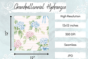 Grandmillennial Hydrangea Floral, a Pattern Graphic by Paper & Pattern Studio (Thumbnail 4 of 9)