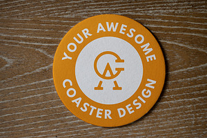 Round Coaster Mockup Pack