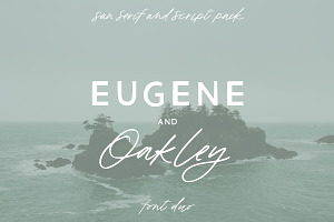 Eugene and Oakley Font Duo