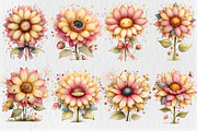 Whimsical 4th Of July Sunflowers PNG, a Seasonal Illustration by Rose Art (Thumbnail 2 of 6)