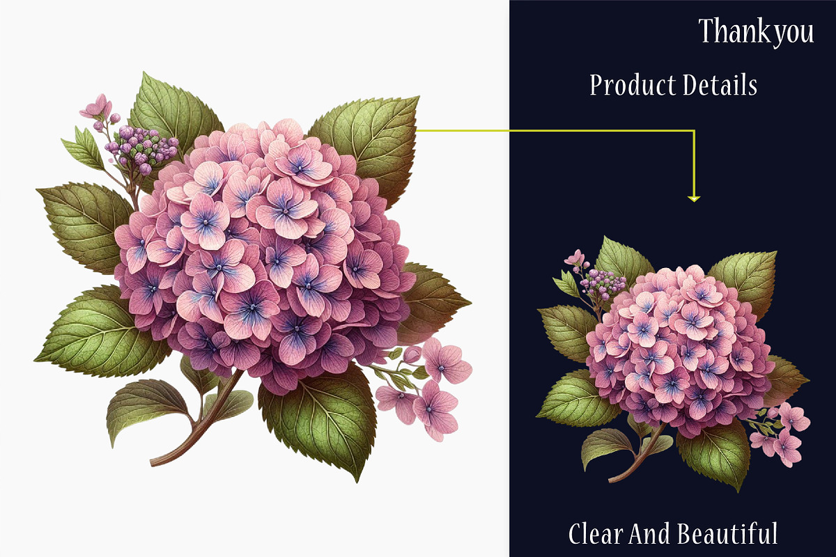 Watercolor Spring Hydrangea Flowers, a Graphic by designcity5 (Photo 4 of 5)