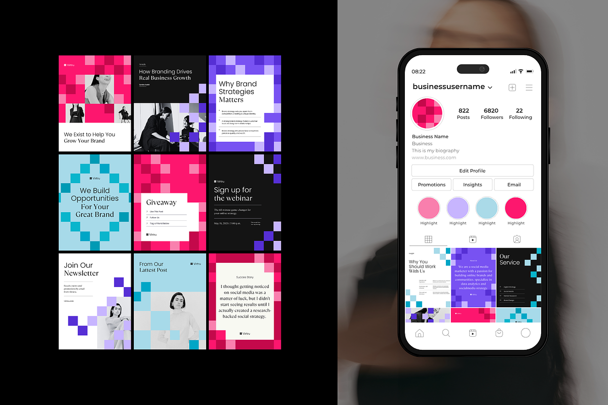 Creative Agency Social Media Pack, a Social Media Template by Studio Provo (Photo 6 of 8)