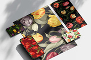 Tulips - 30 images, a Decorative Illustration by Handmadefont (Thumbnail 9 of 9)