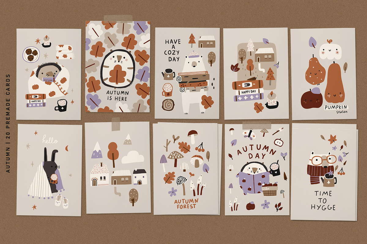 Autumn Forest graphic collection, an Animal Illustration by avdnadi (Photo 6 of 10)