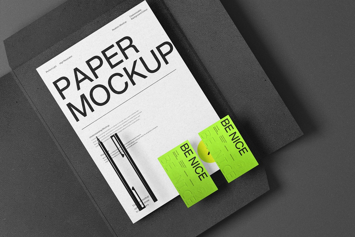 Minimal Branding Stationery Mockup, an Advertising Mockup by East Gallery (Photo 2 of 15)