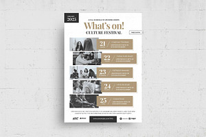 What's On Flyer Poster Layout