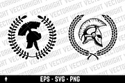 Spartan or Greek warrior helmet, an Object Illustration by Vectorhight (Thumbnail 2 of 4)