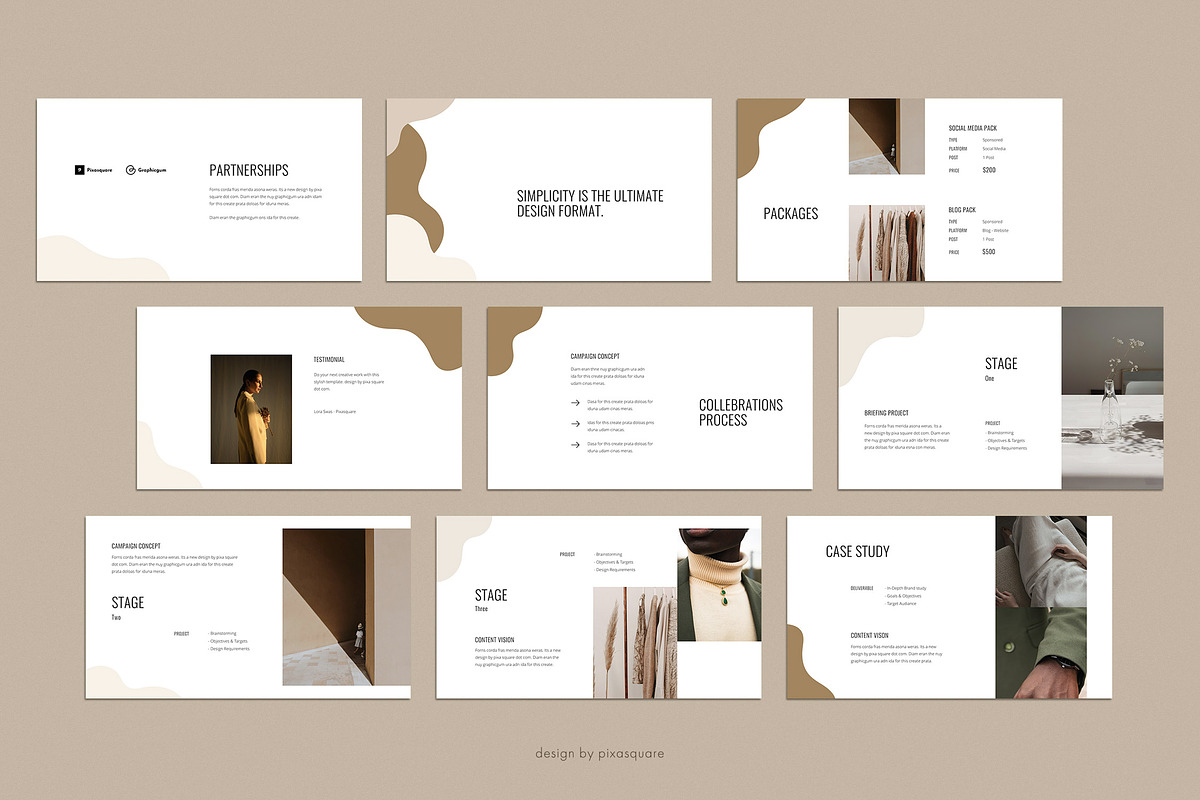 UNIA Media Kit Google Slide Template, a Presentation Template by PixaSquare