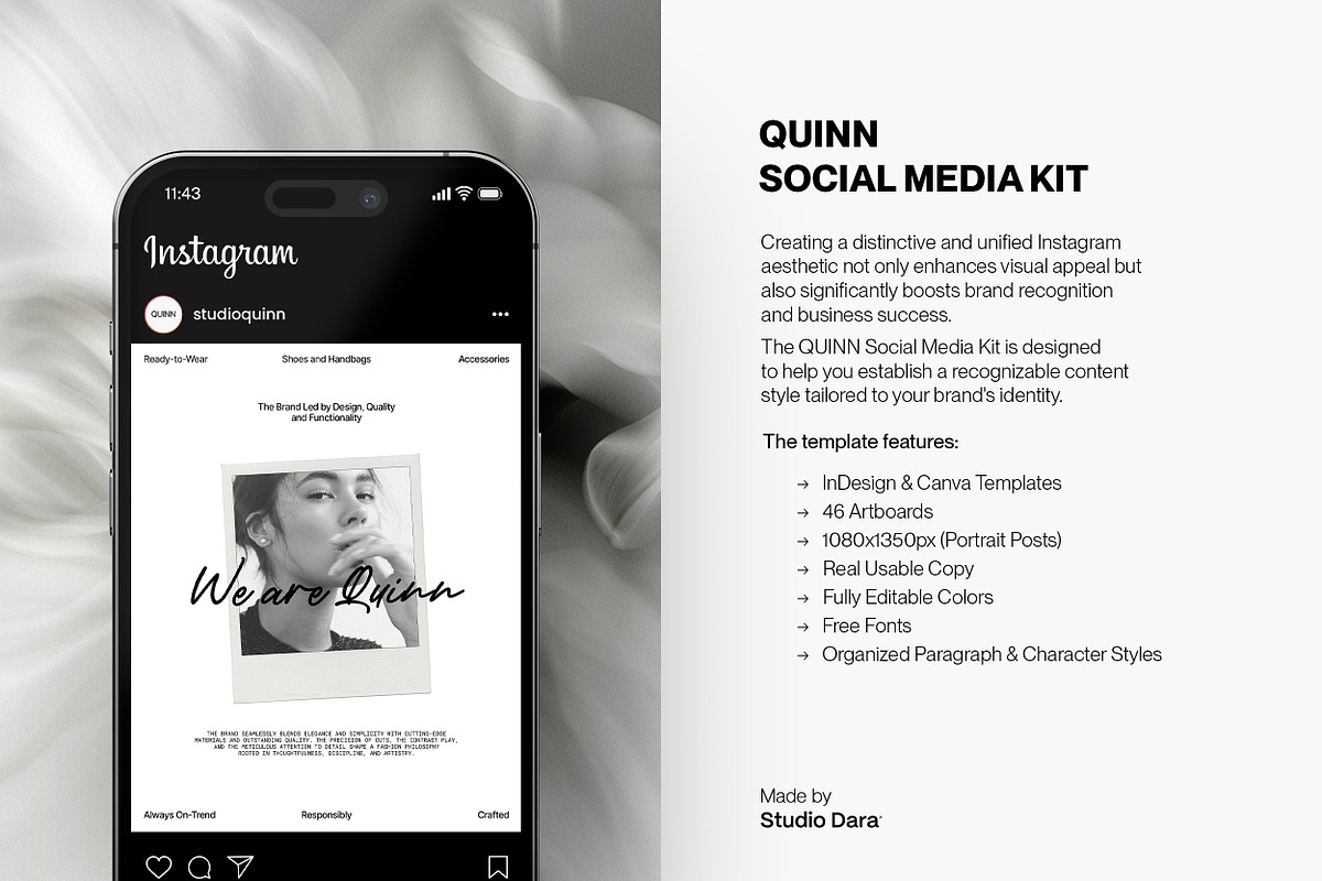 QUINN / Social Media Kit, a Social Media Template by Studio Dara (Photo 7 of 18)