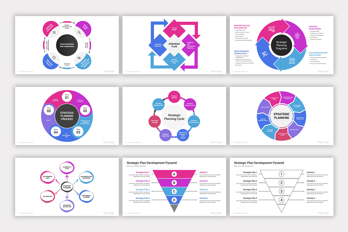 Strategic Planning Keynote Diagrams, a Presentation Template by SlideOne (Photo 4 of 6)