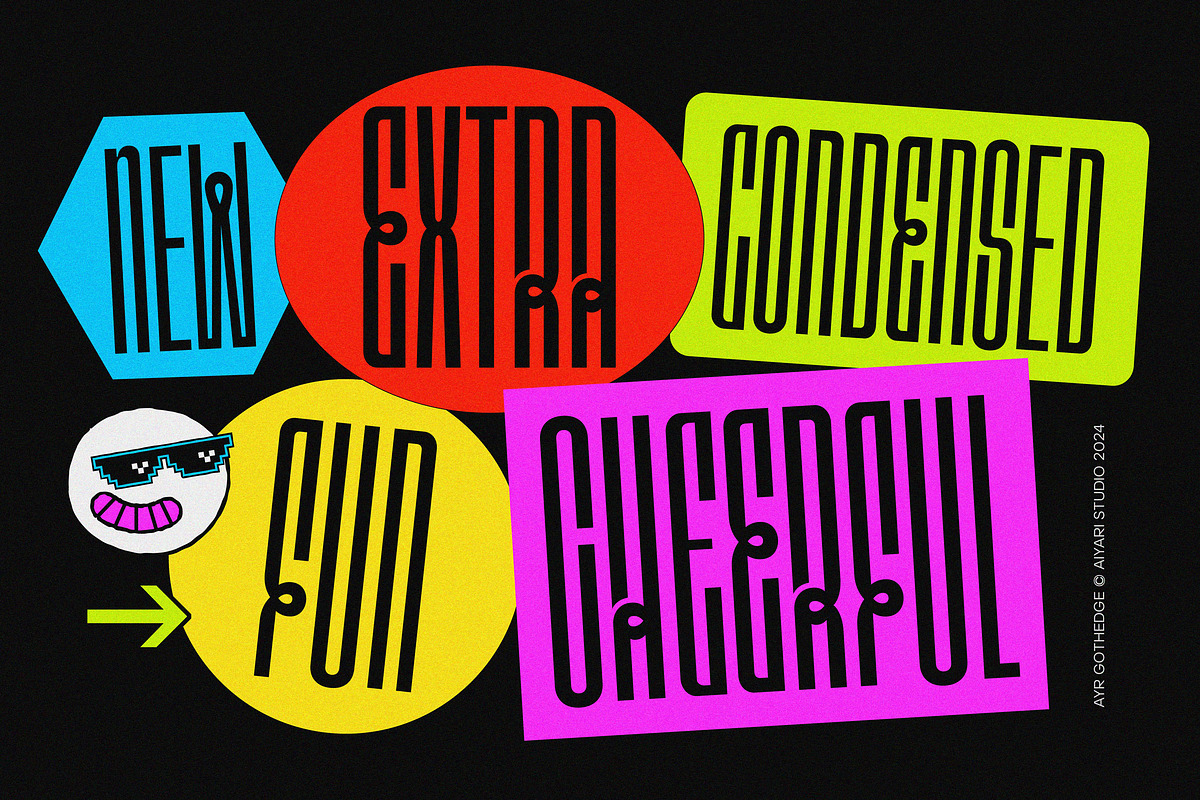 Gothedge, a Sans Serif Font by Aiyari (Photo 2 of 12)