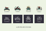 Mini City Vector Badges, an Object Graphic by KatjaPotokar (Thumbnail 2 of 2)