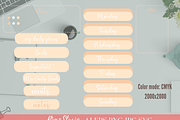 Daily weekly Planner Stickers Vector, an Illustration by RimzStudio (Thumbnail 3 of 3)