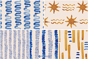 Beach House Watercolor Patterns, a Pattern Graphic by Youandigraphics (Thumbnail 12 of 19)