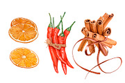 Watercolor Sweets & Spices, a Food Illustration by Katya Zlobina (Thumbnail 4 of 5)