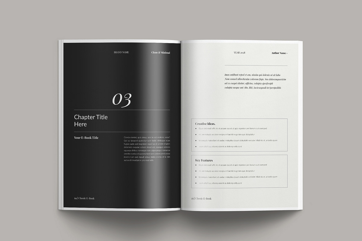 Classic E-book Design Template, a Magazine Template by NorthPeak (Photo 9 of 16)