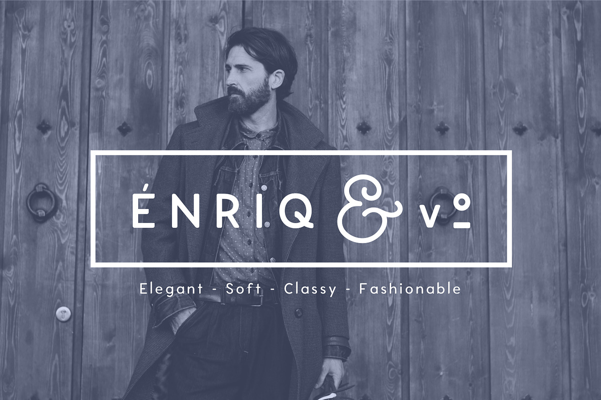 ENRIQ - Elegant Sans Serif Font preview 4