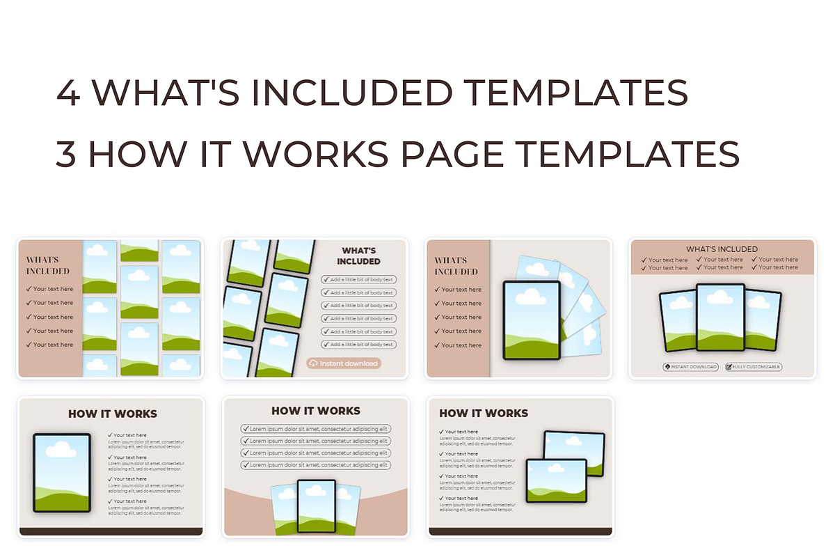 Printable Mockup Listing Template A4, a Books & Magazine Mockup by NoemieDesigns (Photo 5 of 5)
