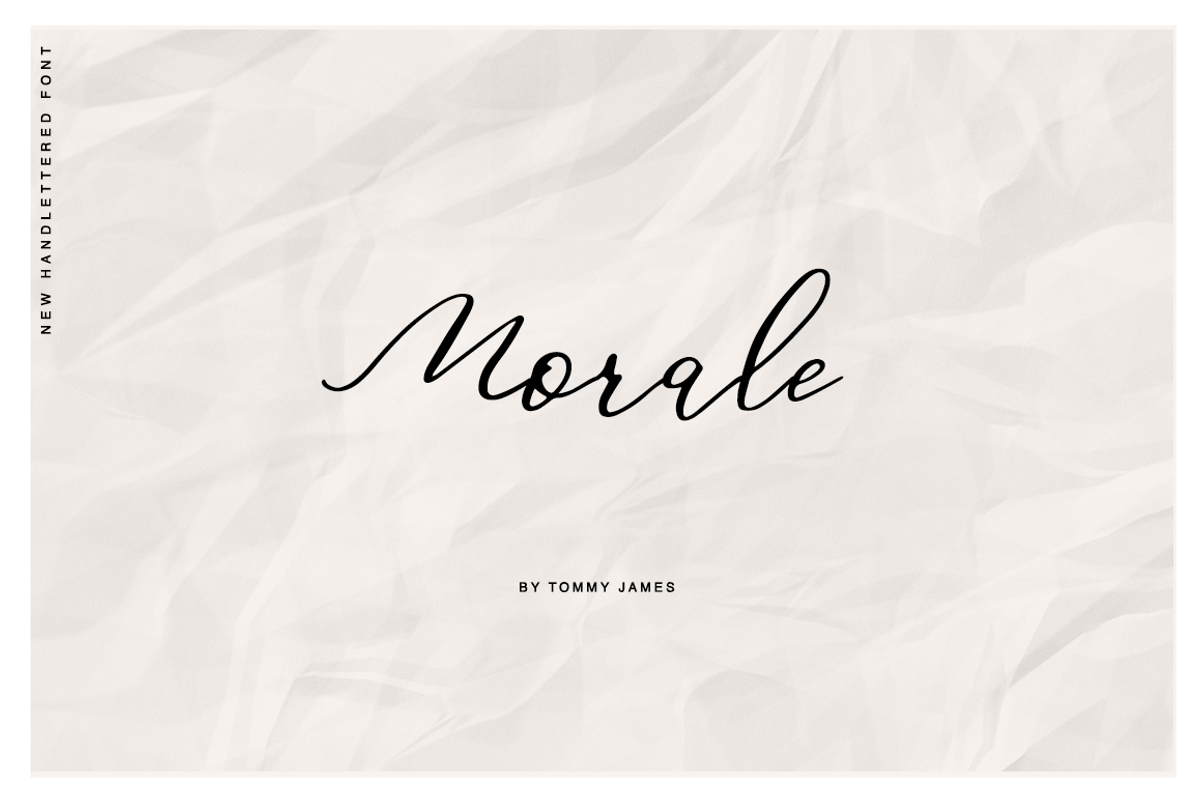 Morale - Hand lettered font