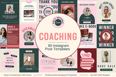 Coaching Post Templates, a Social Media Template by HellYeahDesigns