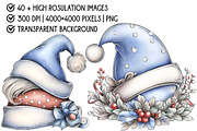 Whimsical Santa Hat Clipart, an Illustration by Pixels.Craft (Thumbnail 4 of 6)