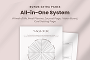 Minimalist Digital Planner Undated, a Templates & Theme by AestheticOrganizer (Thumbnail 8 of 10)
