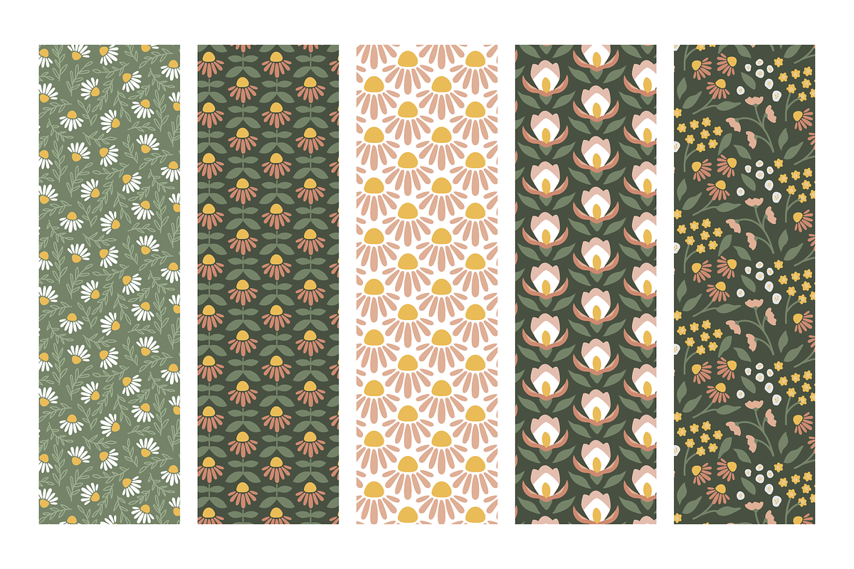 25 Cute pastel floral patterns, a Pattern Graphic by RevolutionizZed (Photo 14 of 18)