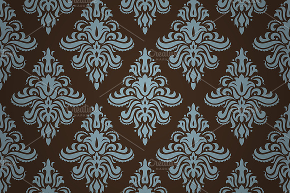 2 Classic Vector Blue Grey Pattern