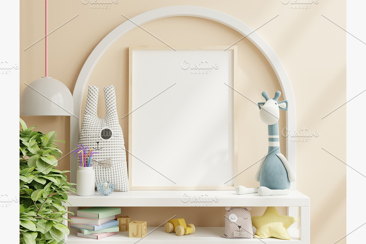 Kids frame mockup 002, a Household Mockup by vanitjan (Photo 2 of 2)