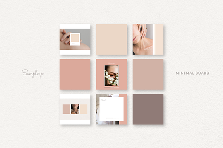 Rose Mood Board Pack, a Social Media Template by Simple P.